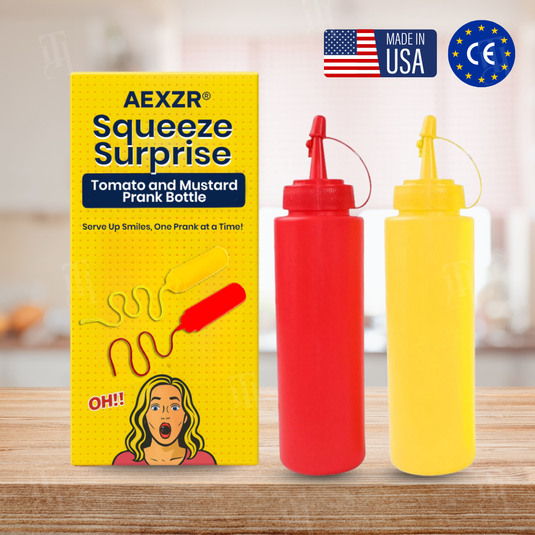 ⚡FLASH DEAL | AEXZR® Squeeze Surprise Tomato and Mustard Prank Bottle – 50% OFF Today! ⚡